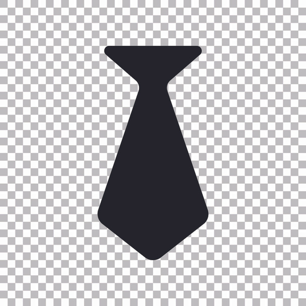 Krawattenzeichen. schwarzes Symbol auf transparentem Hintergrund. Illustrationen - Vektor, Bild