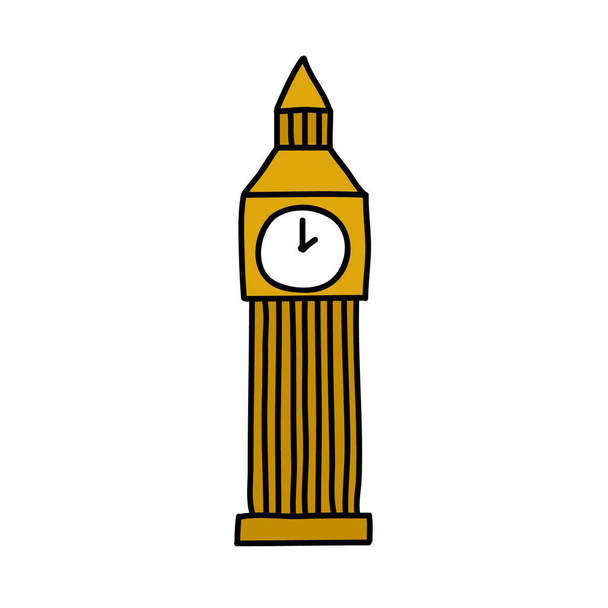 большая иконка Бен Дудл, векторная иллюстрация - Вектор,изображение