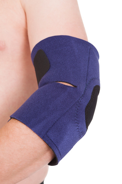 A Person Wearing Elbow Brace - Photo, image