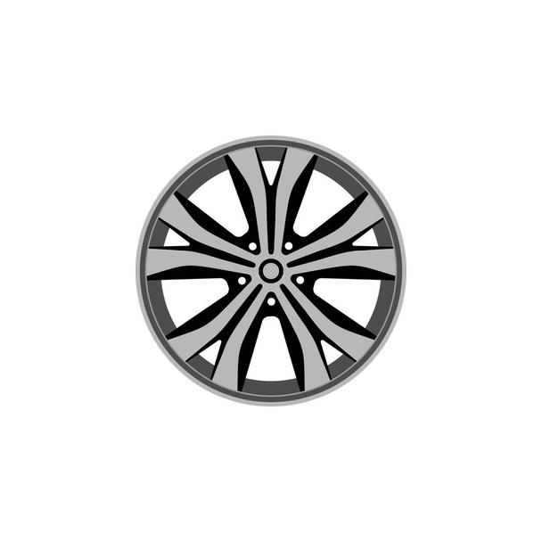 Car rim icon isolated on white background - Vector, Image