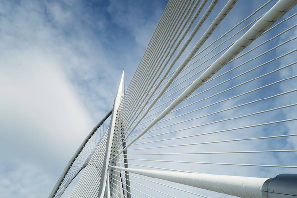 modern bridge construction against blue sky - Foto, immagini