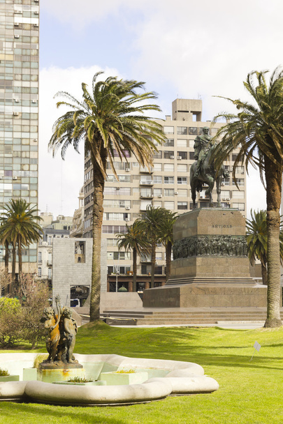 Independence Square. Montevideo, Uruguay - Foto, Imagem