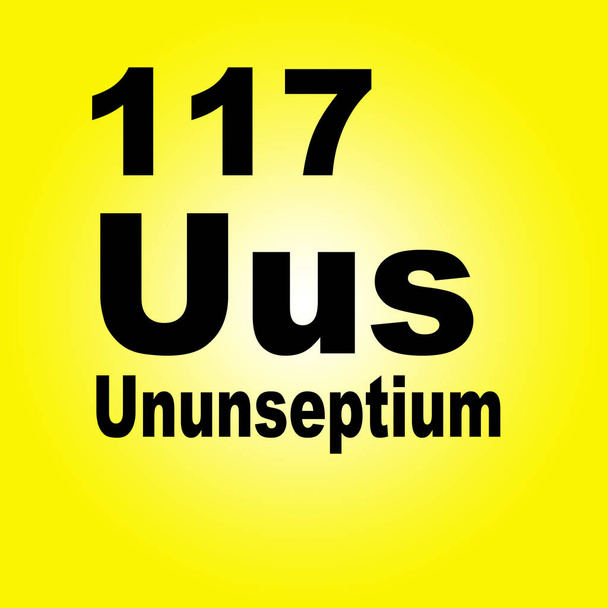 Periodická tabulka prvků: Ununseptium  - Fotografie, Obrázek