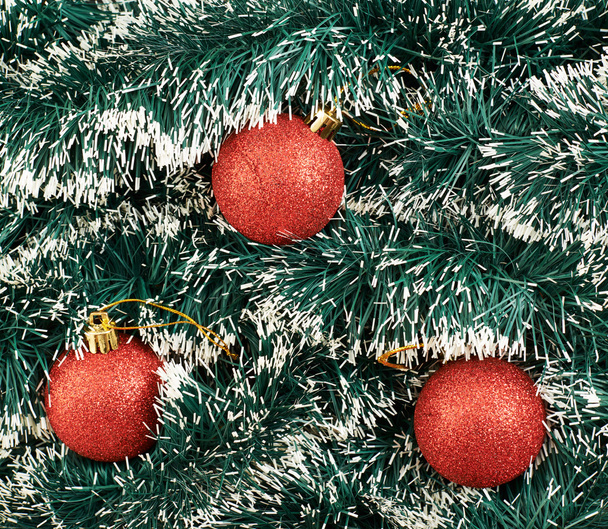 Seasonal Christmas decoration background - Foto, Imagen