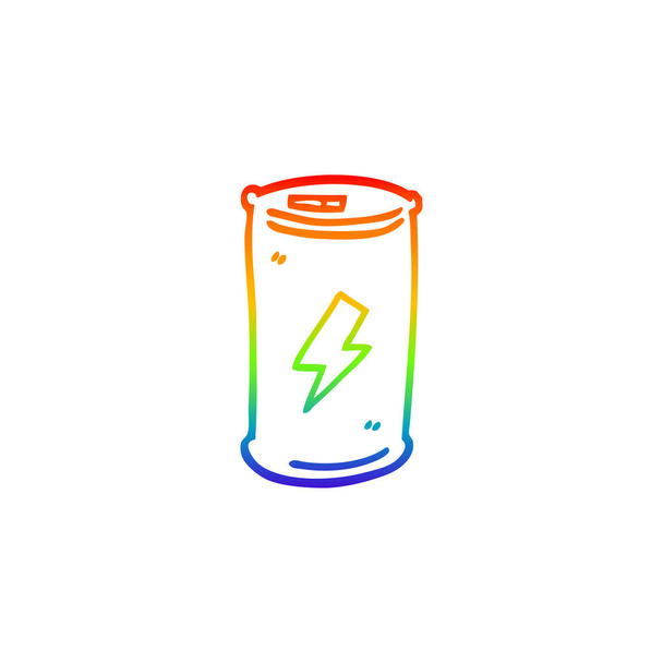 gradient arc-en-ciel ligne dessin dessin animé boisson énergétique
 - Vecteur, image