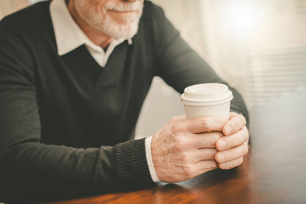 Man having coffee break - Photo, image