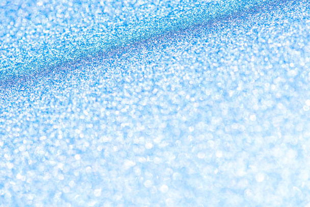 Abstraktní nádherné pozadí modrých jiskžek pro sváteční navr - Fotografie, Obrázek