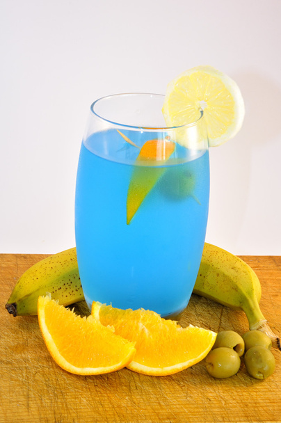 Blauwe cocktail - Foto, afbeelding
