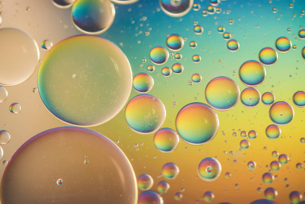 Tęcza abstrakcyjny obraz tła wykonane z oleju, wody i mydła - Zdjęcie, obraz