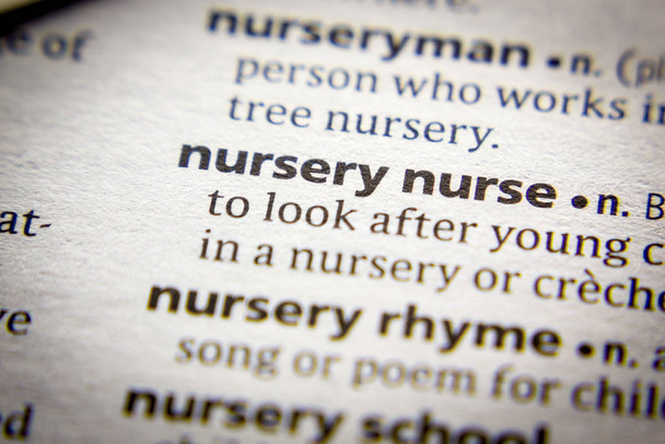 Слово или словосочетание Nursery nurse in a dictionary
. - Фото, изображение
