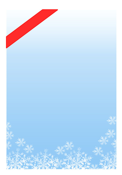 Christmas frame for greeting cards, blue - Foto, immagini
