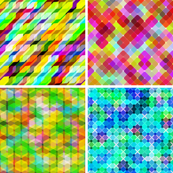 Set of seamless geometric pattern. - Vektor, kép