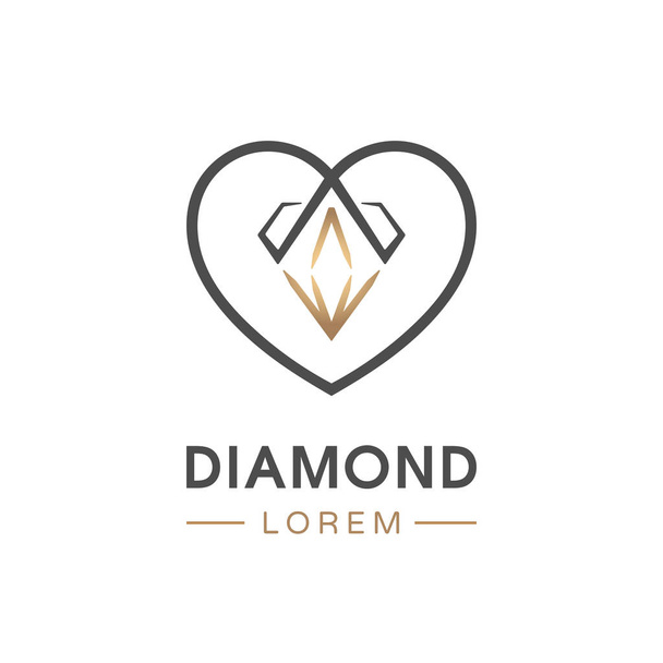 Logo diamant royal design. Illustration vectorielle
. - Vecteur, image