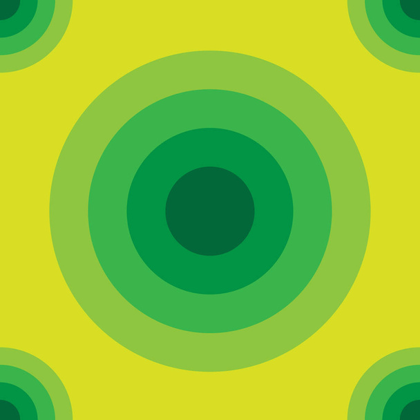 Abstract Ellipse Seamless Pattern Background Design Template, Green, Yellow - Vektör, Görsel