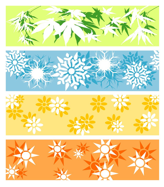 Seasons of the year in blocks - Zdjęcie, obraz