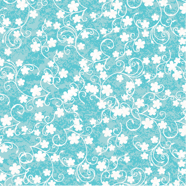 Синий фон с белыми цветами
 - Фото, изображение