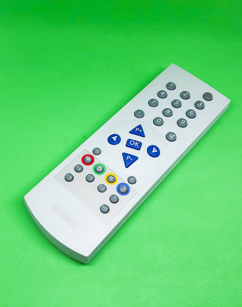 Tv remote control white background - Фото, изображение
