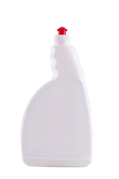 Washing Bottles, detergent Cleaners on a white background. - Zdjęcie, obraz