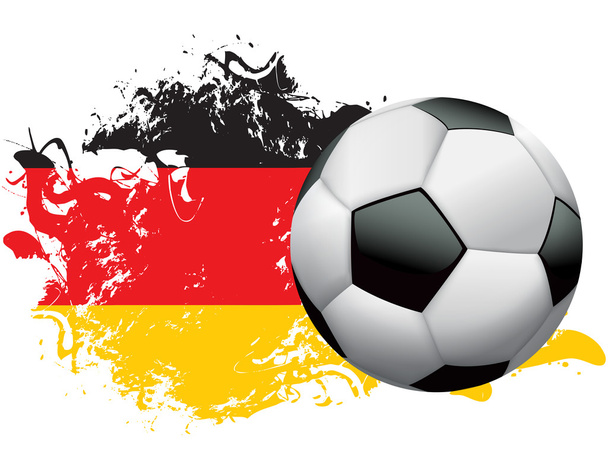 Alemania Fútbol Grunge Design
 - Vector, Imagen
