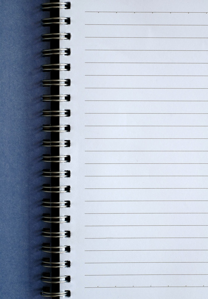 Blank notebook on white background - Φωτογραφία, εικόνα