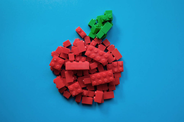 Apple toy bricks  - Фото, изображение