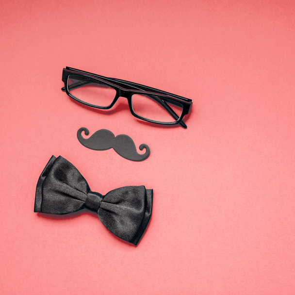 Paper moustaches for men fathers dad concept - Foto, afbeelding
