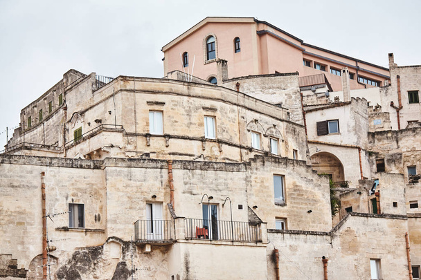 Breathtaking view of the ancient town of Matera, southern Italy. - Valokuva, kuva