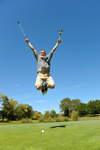 Feliz golfista dos
 - Foto, Imagen