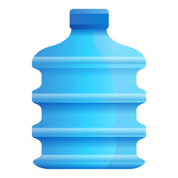 Natural aqua bottle icon, cartoon style - Vektor, obrázek