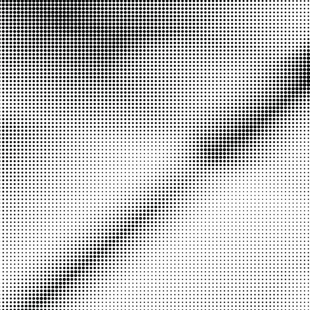 Halftone Pattern. Set of Dots. Dotted Texture. Overlay Grunge Template. Distress Linear Design. Fade Monochrome Points. - Photo, Image
