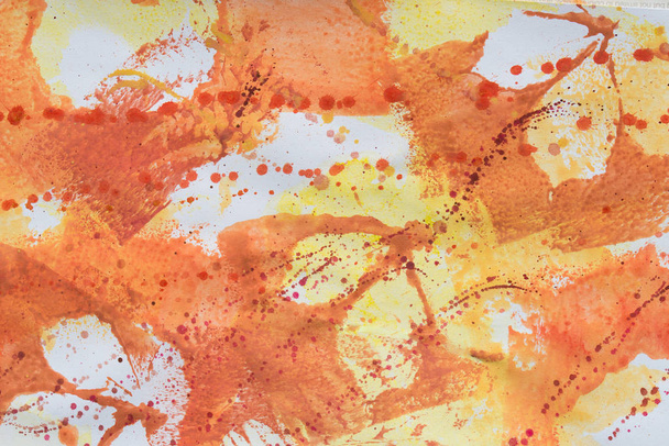 multicolored fall leaves printed on white paper background  - Foto, afbeelding