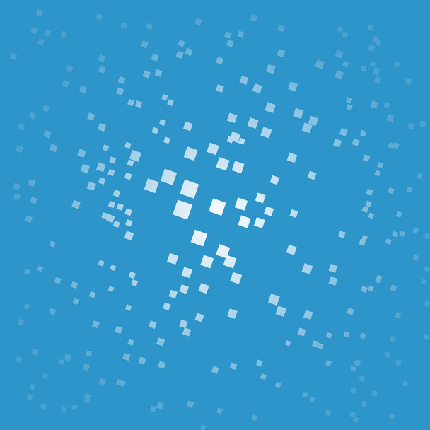 Абстрактные белые квадраты боке на синем фоне
 - Фото, изображение