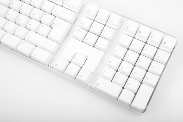 White computer keyboard - Фото, изображение