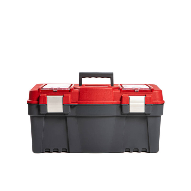 Plastic tool box isilated on a white background. Do it yourself idea - Photo, Image