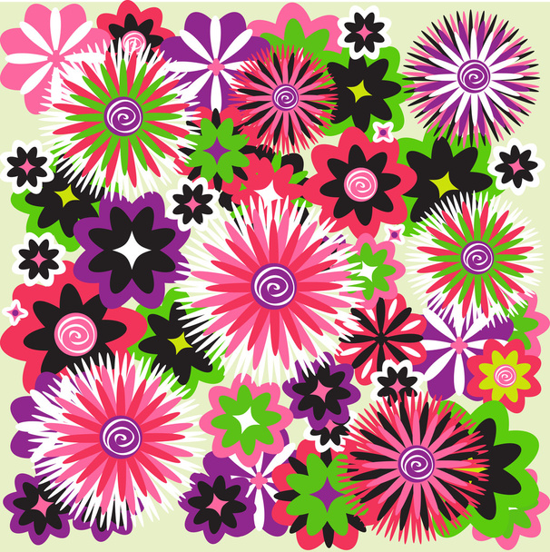 Abstract floral background - Vektor, obrázek