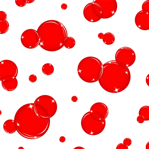 Red bubbles - Vector, Image