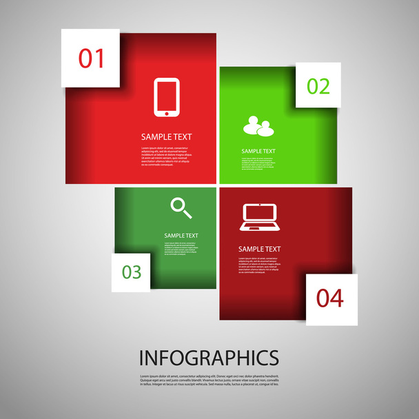 Infographics Design - Vektor, kép