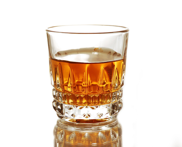 Cognac op wit - Foto, afbeelding