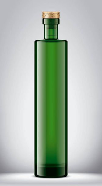 Glass bottle mockup. Detailed illustration - Photo, Image