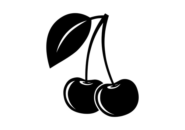Icono de cerezas
 - Vector, imagen