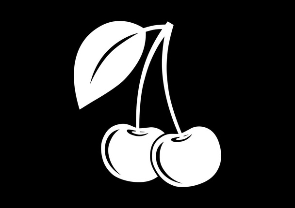třešně ikona - Vektor, obrázek