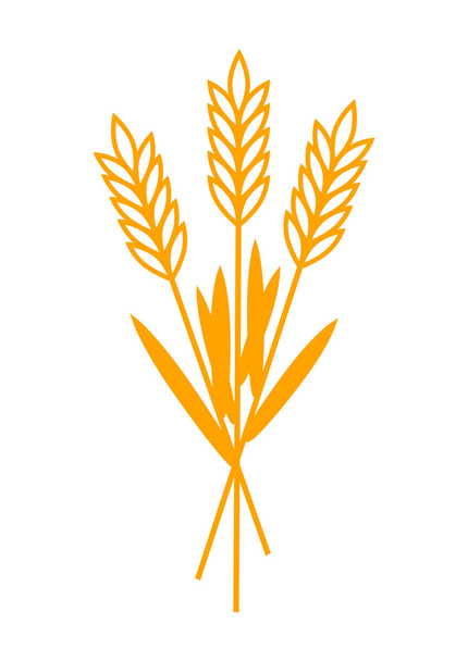 Icono de grano sobre fondo blanco
 - Vector, imagen