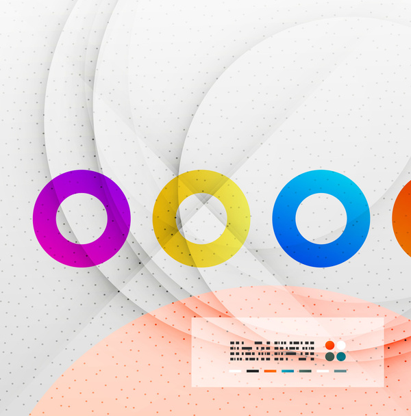 Cercles colorés design abstrait
 - Vecteur, image
