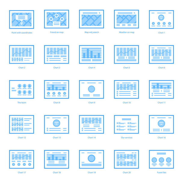 Here we are offering web template flat icons collection with best design of visuals. Editable vectors are easy to use. If you will hold this set you will feel it is appropriate for you.  - Vector, Image