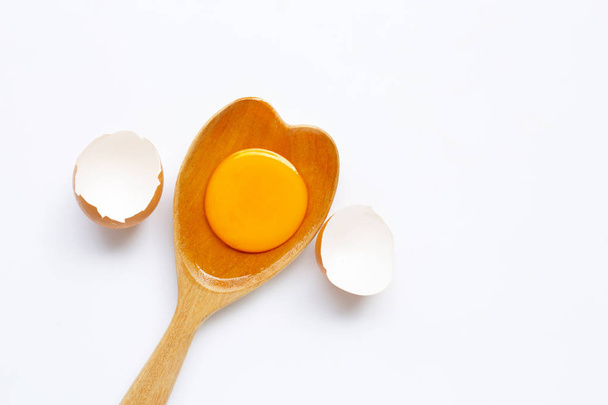 Eggs on white background.  - Foto, afbeelding