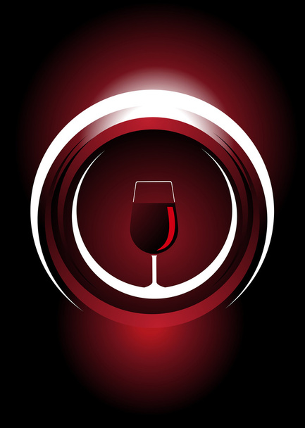 Icona del vino con una lucentezza metallica
 - Vettoriali, immagini