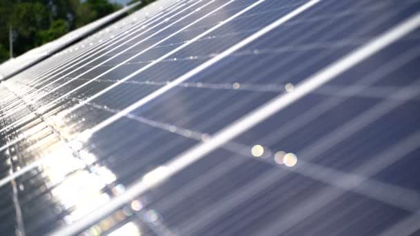 Solar Power with Panels - Materiał filmowy, wideo