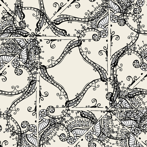 Looped seamless pattern, ready for fabrics, walls, backgrounds and other purposes. - Vektor, Bild