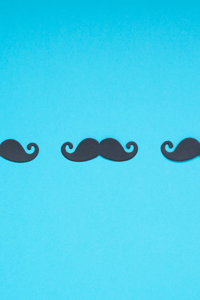 Paper moustaches for men fathers dad concept - Photo, Image