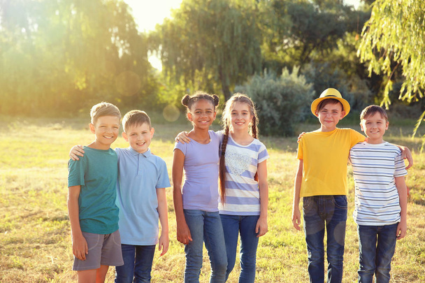 Group of children outdoors on summer day - Photo, Image
